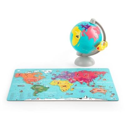 Casse-tête de carte du monde de globe