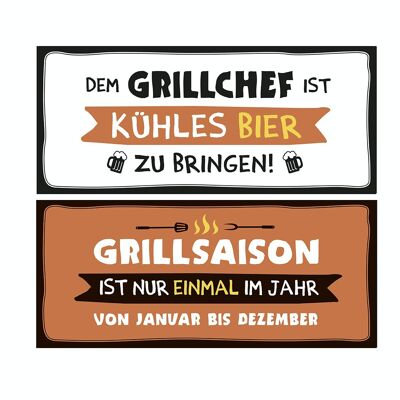 Metal sign wisdom "Grill" VE 6 so