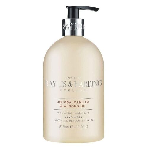 BAYLIS & HARDING - Savon liquide mains 500ml - Jojoba, vanille et huile d'amande - Jojoba, Vanilla & Almond Oil