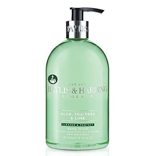 BAYLIS & HARDING - Savon liquide mains 500 ml - Aloe, arbre à thé et citron vert - Aloe, TeaTree & Lime AntiBacterien