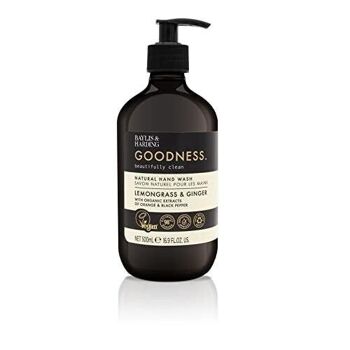 BAYLIS & HARDING - Savon liquide mains Goodness 500 ml - Citronnelle & Gingembre - Lemon grass & Ginger