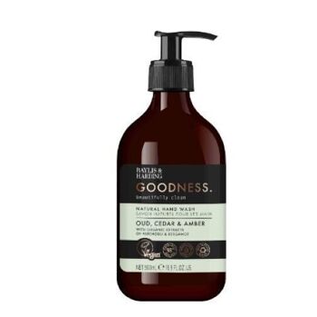 BAYLIS & HARDING - Savon liquide mains Goodness 500 ml - Oud, Cèdre & ambre Oud, Cedar & Amber