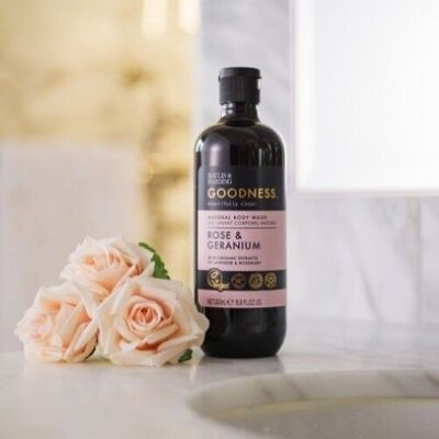Baylis & Harding - Goodness Shower Gel 500ml - Rose & Geranium
