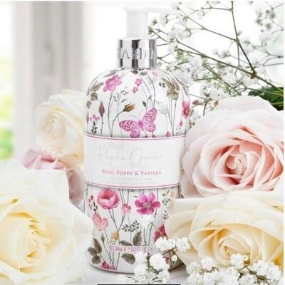 Baylis & Harding - Royale Garden liquid hand soap 500 ml - Rose, Poppy & Vanilla - Rose, Poppy & Vanilla