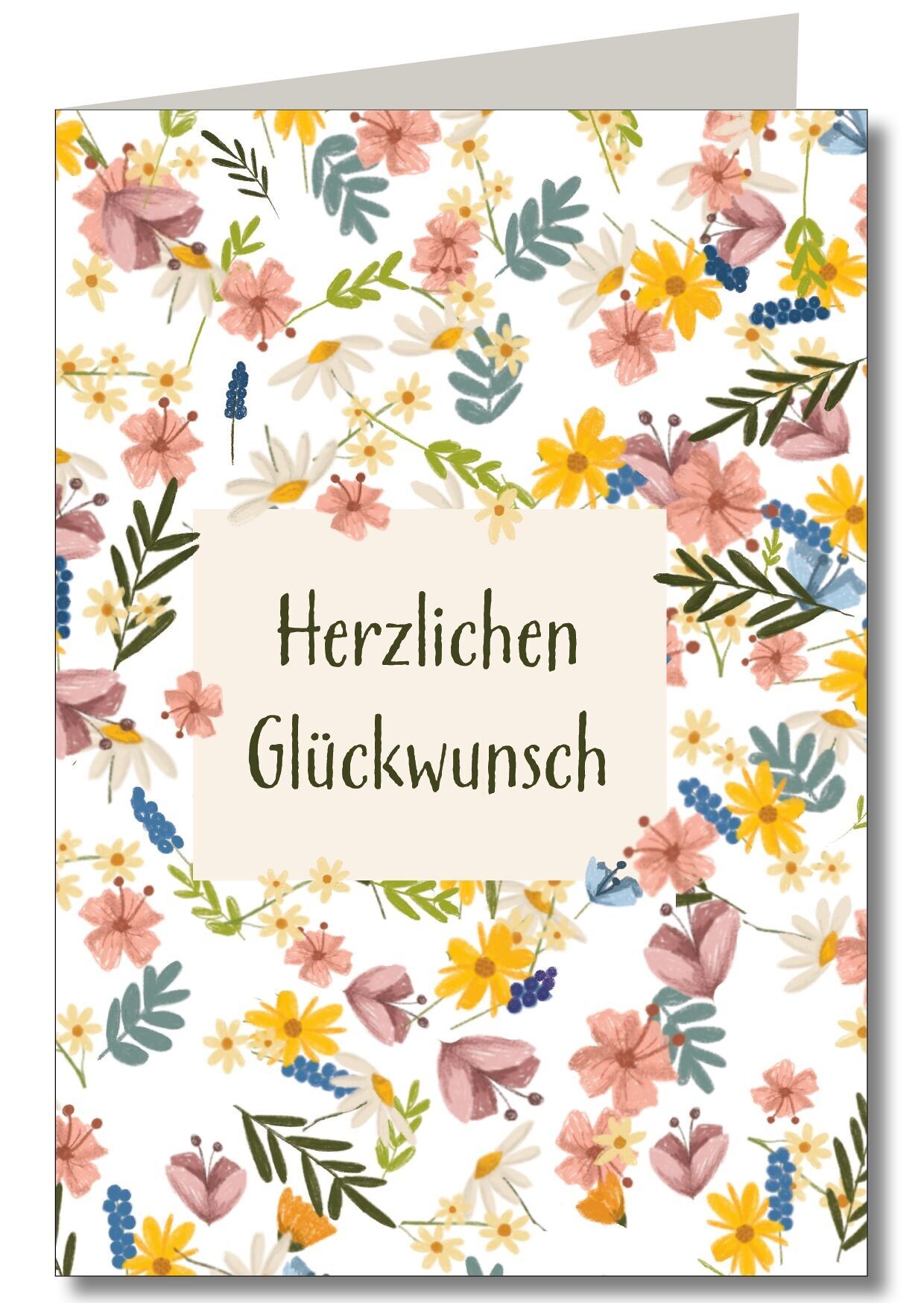 Fleurs sauvages Félicitations Klapp