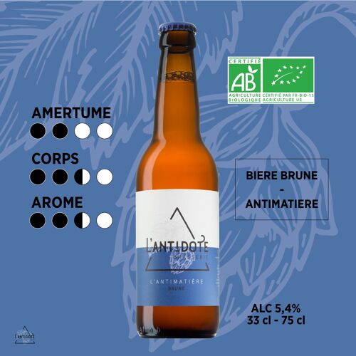 Antimatière | Bière Brune Bio 75cl