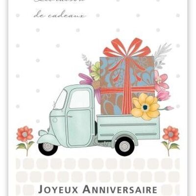 Joyeux anniversaire Livraison de cadeaux (SKU: 3607FR)