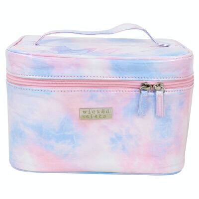 Trousse per cosmetici Tie Dye piccolo beauty case pastello