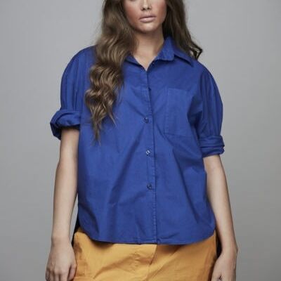 Boyfriend Cotton Short Shirt - 24 colors