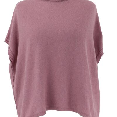 Cashmere Blend Tunic Rose Pink