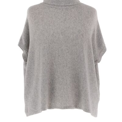 Cashmere Blend Tunic Silver