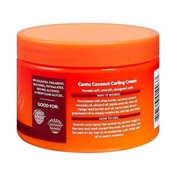 CANTU - Crème bouclante àl a noix de coco 340g 2