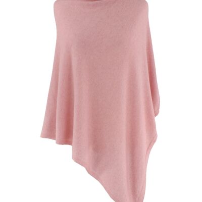 Classic Cashmere Blend Poncho Candy Pink