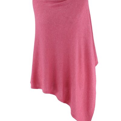 Classic Cashmere Blend Poncho Cashmere Rose Pink