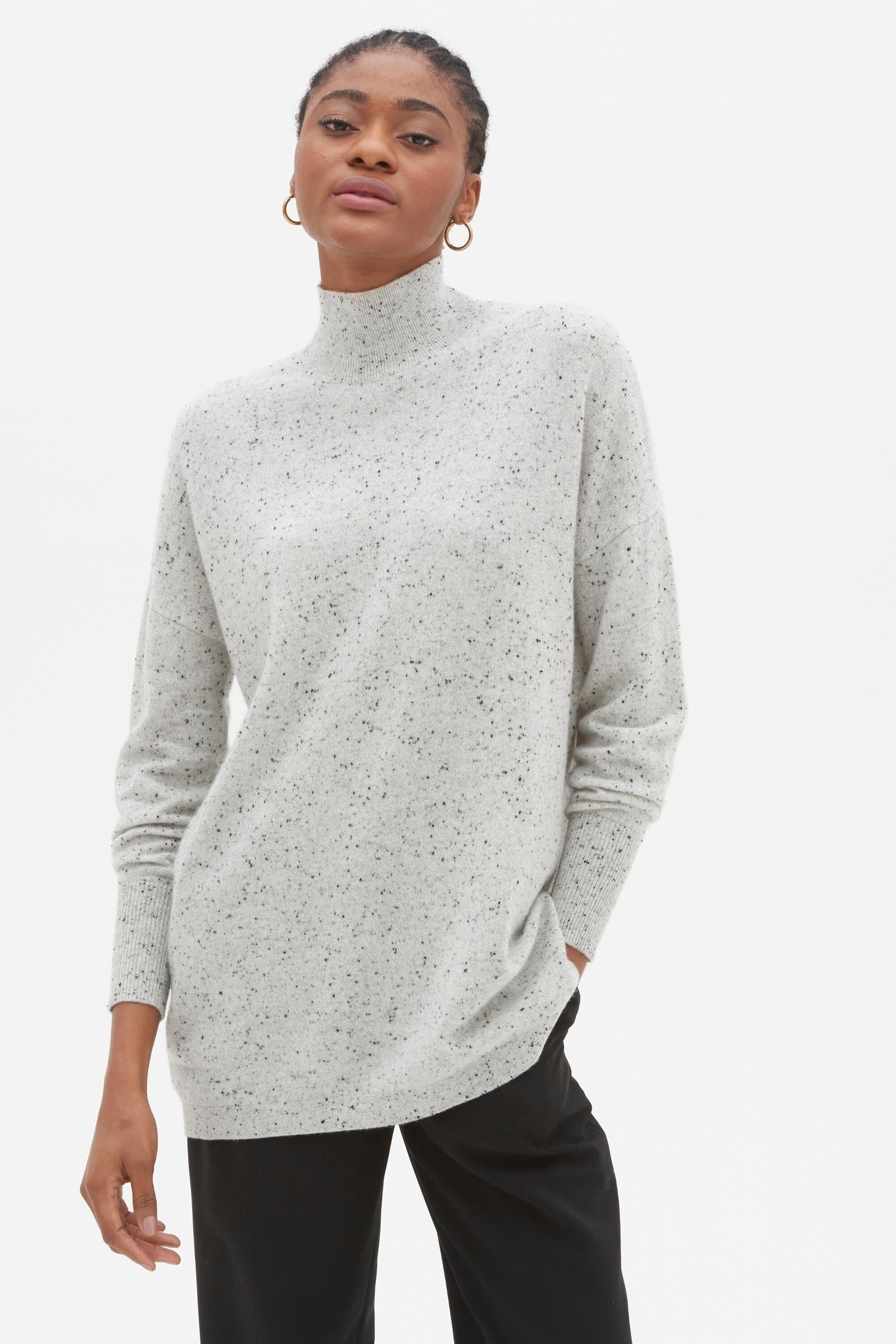 Buy wholesale Lofty Relaxed Turtleneck Sweater in Frost Grey