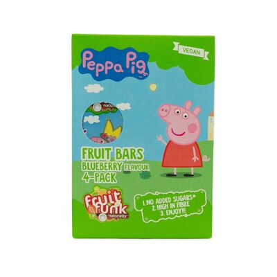 Peppa Pig barrita de frutas arándano pack 4