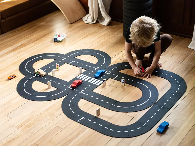 19 Pièces – Barrières Et Panneaux De Signalisation Miniatures – Jouet éducatif Routier En Plastique – Apprentissage Sécurité Routière