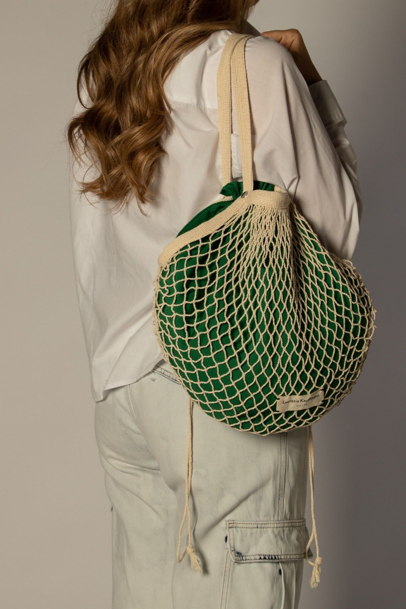 Strandtasche - Nude-Grün