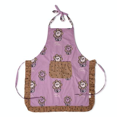 KIDS APRON-DOUBLE SIDED floral