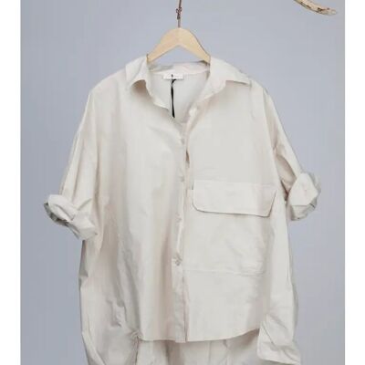 Chemise courte Pocket en coton - 6 coloris