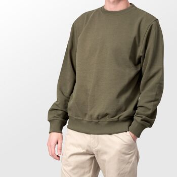 Sweatshirt Plain Olive 3
