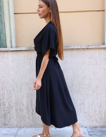 Robe ample uni resserrée à la taille - Sevilla 4