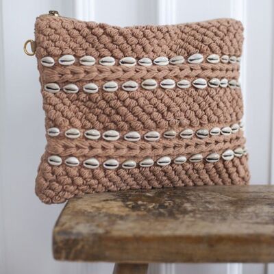 Petit sac coquillage - Rose