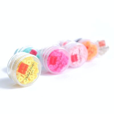 Lot of 9 boxes of 6 mm heishi beads - Pop