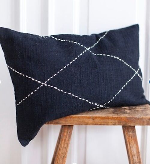 Style 9 Cotton Pillow - Black