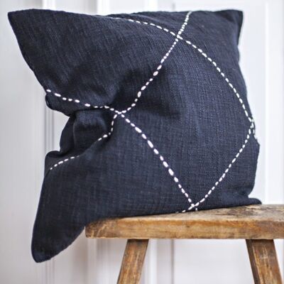 Style 10 Cotton Pillow - 2 colors (Black / Rust)