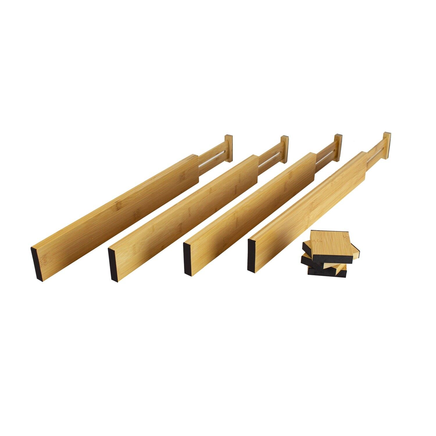 Organisateur de tiroir extensible avec 4 grands séparateurs et 4 petits séparateurs