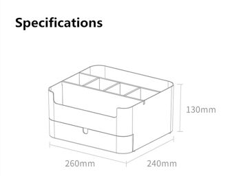 Organisateur de bureau design avec tiroir 5