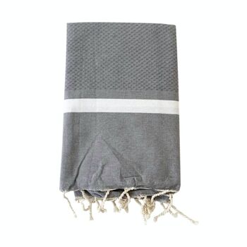 Fouta traditionnelle Mélissa format XL 200x200cm 190gm² 2