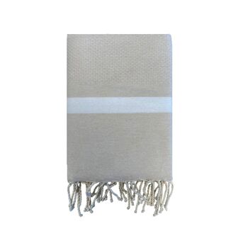 Fouta traditionnelle Mélissa format XL 200x200cm 190gm² 14