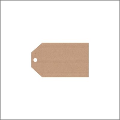 Price card mini - 500 pieces - kraft paper