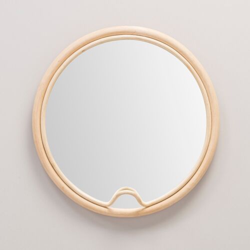 Miroir rotin design LASSO rond