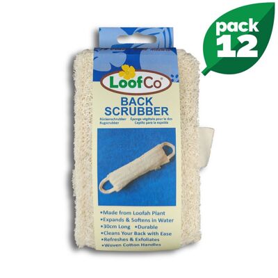 Schiena Scrubber Loofah | BULK Scatola da 12 | Sconto del 5%.