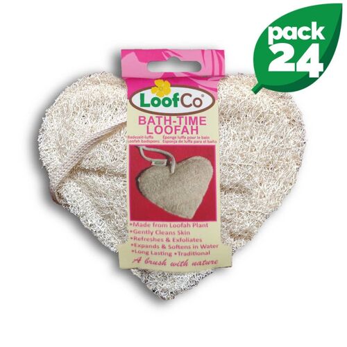 Bath-Time Loofah Heart | BULK Box of 24 | 5% Discount