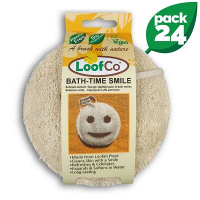 Sorriso di luffa all'ora del bagno | BULK Confezione da 24 | Sconto del 5%.