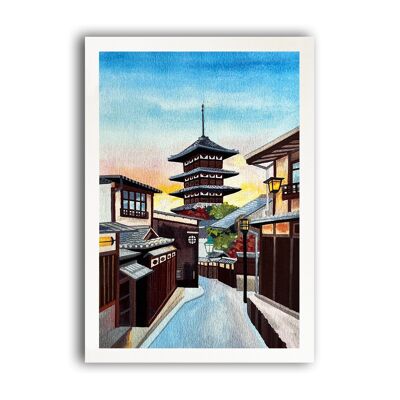 Japan Print - View of Gion