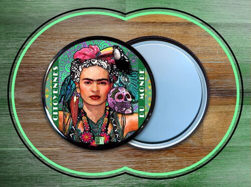Miroirs de poche - Citoyennes du Monde - MEXIQUE (Frida Kahlo)