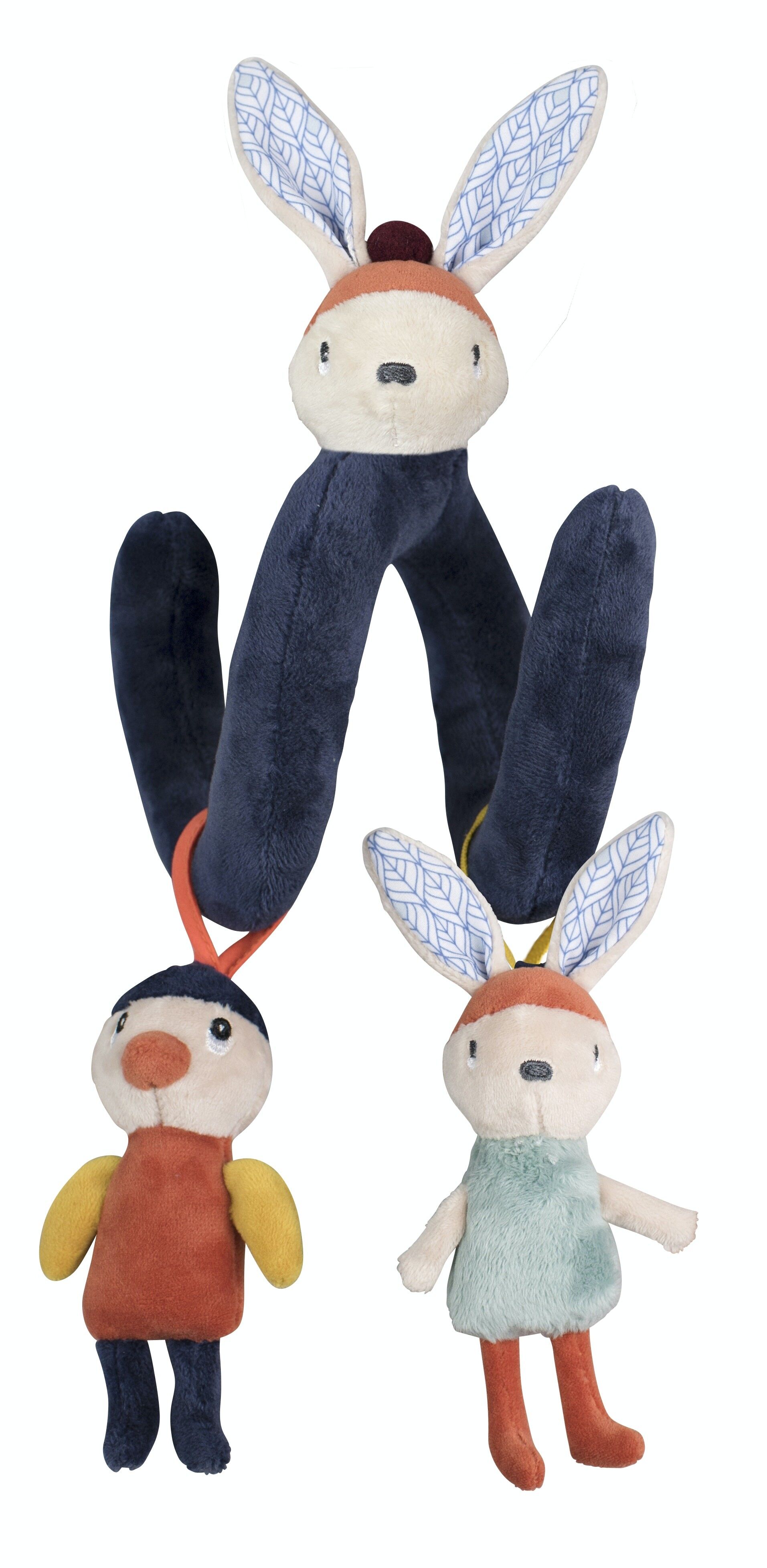 NOVEDAD: Espiral de actividad GABIN LAPIN. Papel susurrante, Bell, Pouet, 21 cm desde el nacimiento