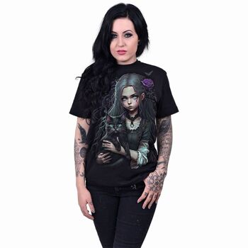 GOTH FAMILIAR - T-shirt imprimé sur le devant Noir 3