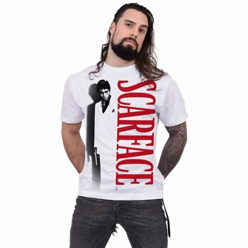 SCARFACE - SHADOW - T-Shirt Imprimé Devant Blanc 5