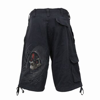 DARK DEATH - Short Cargo Vintage Noir 6