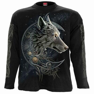 CELTIC WOLF - Langarm T-Shirt Schwarz