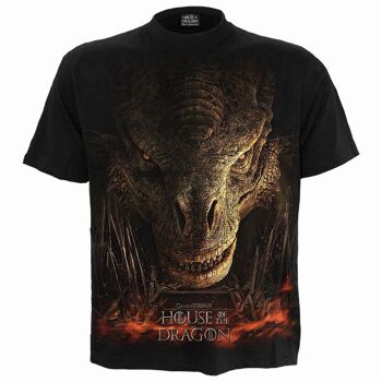 HOD - DRAGON THRONE - T-shirt imprimé devant Noir 1