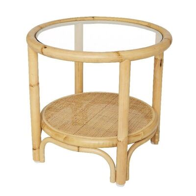 Riviera Rattan Couchtisch Durchmesser 50 cm