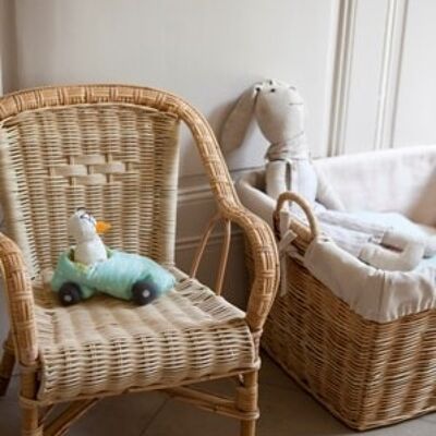 Swan children's rattan armchair