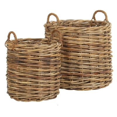 Mexico Thick Rattan Round Planter